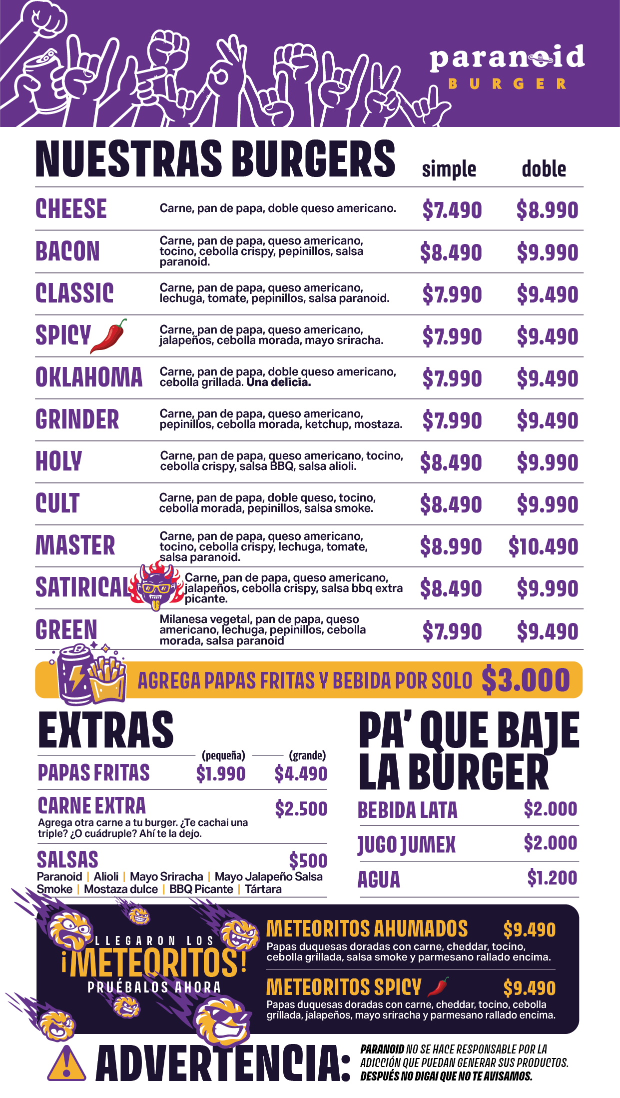 Carta Paranoid Burger